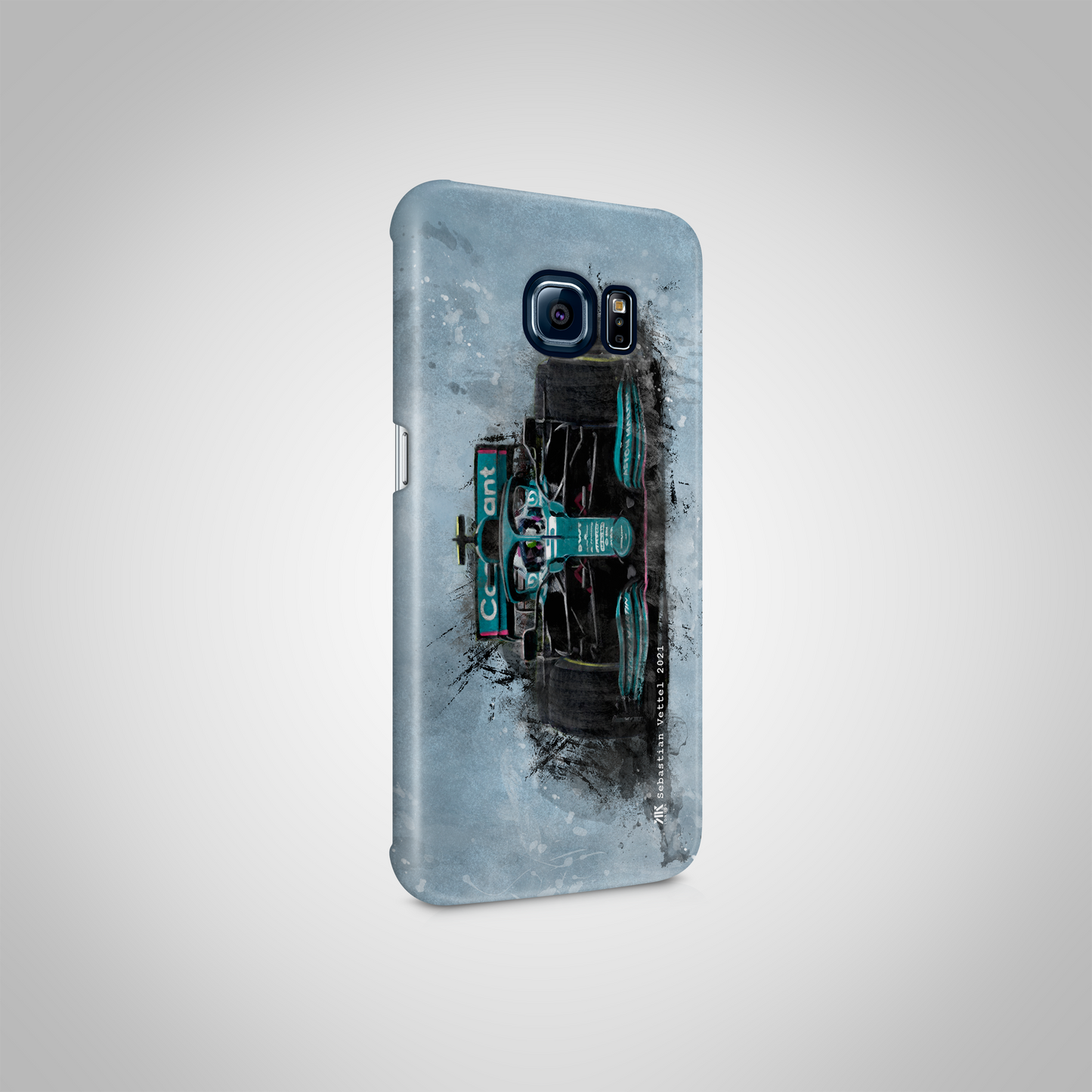 Sebastian Vettel Aston Martin F1 Car Phone Case
