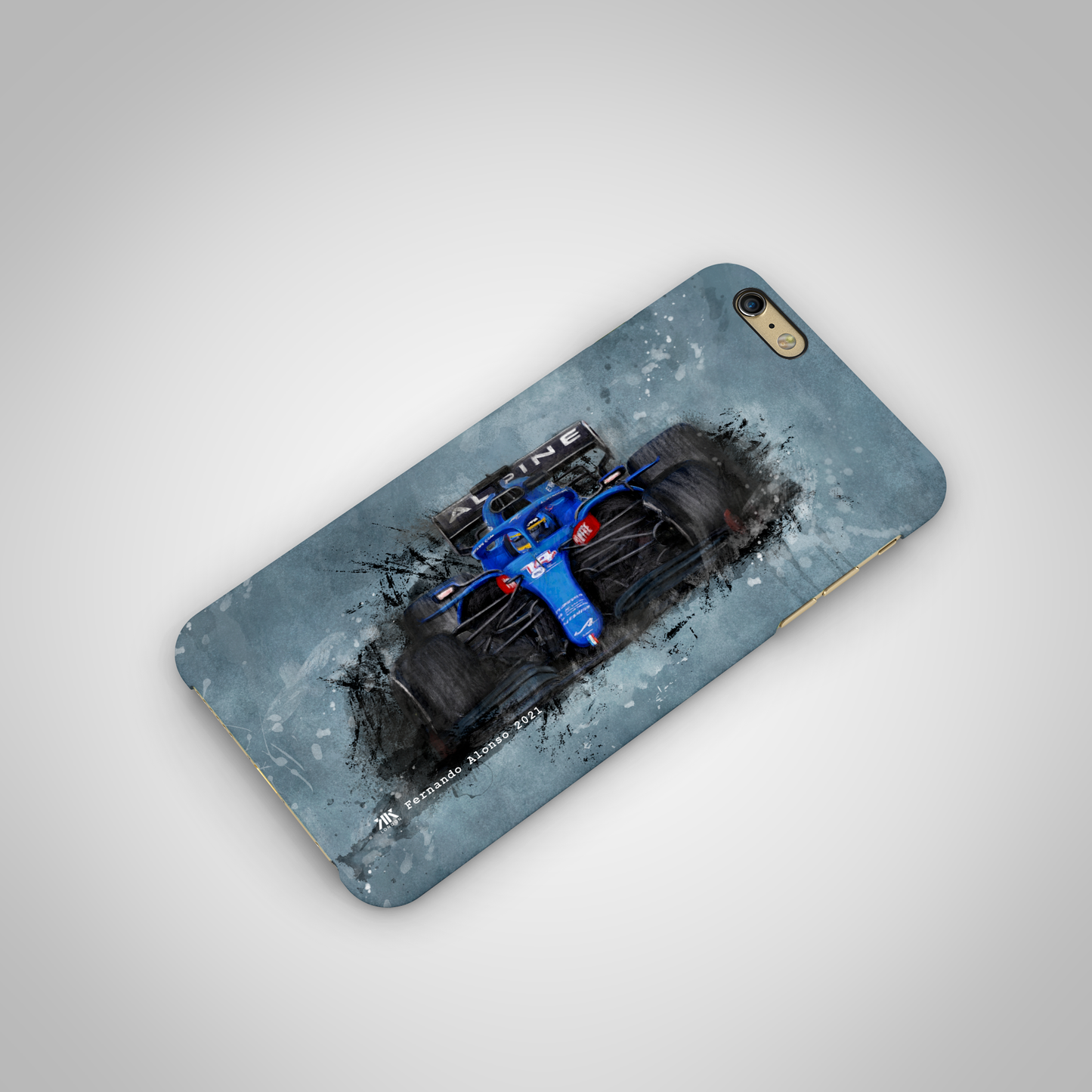 Fernando Alonso Alpine F1 Car Phone Case