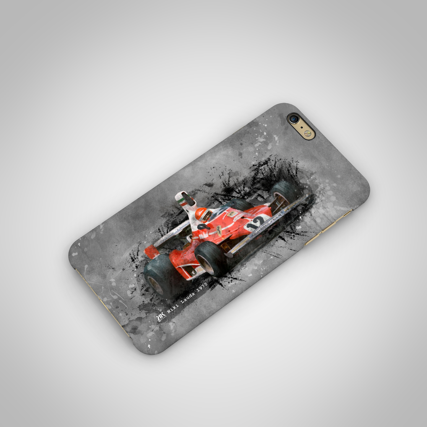 Niki Lauda Ferrari 1975 F1 Car Phone Case