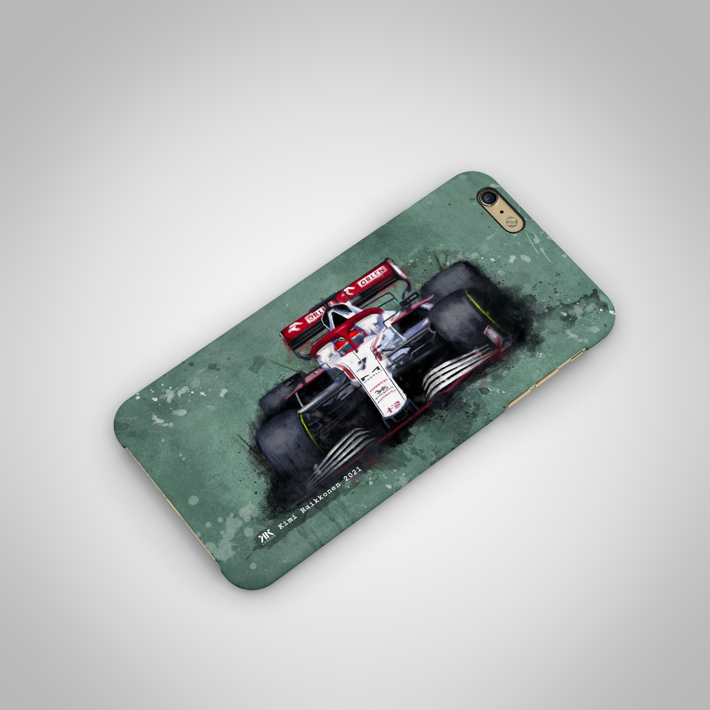 Kimi Raikkonen Alpha Romeo F1 Car Phone Case