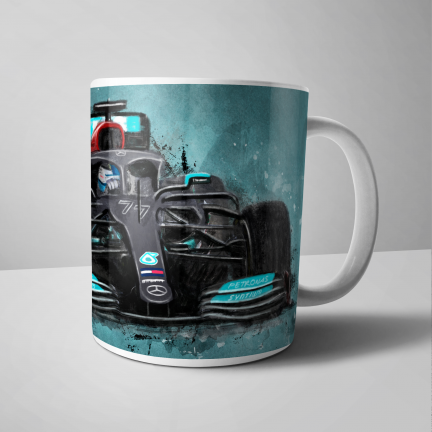 Valtteri Bottas Mercedes F1 Car Mug