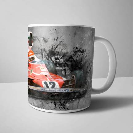 Niki Lauda 1975 Classic F1 Car Mug
