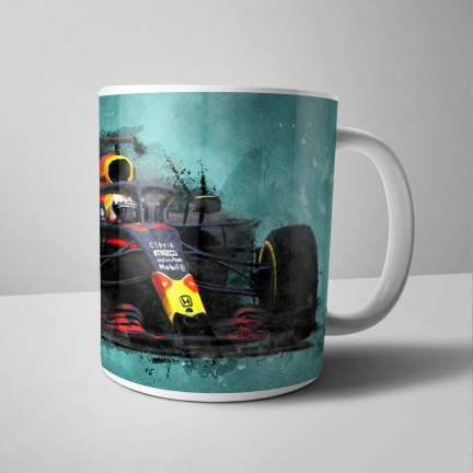 Max Verstappen Red Bull Racing F1 Car Mug