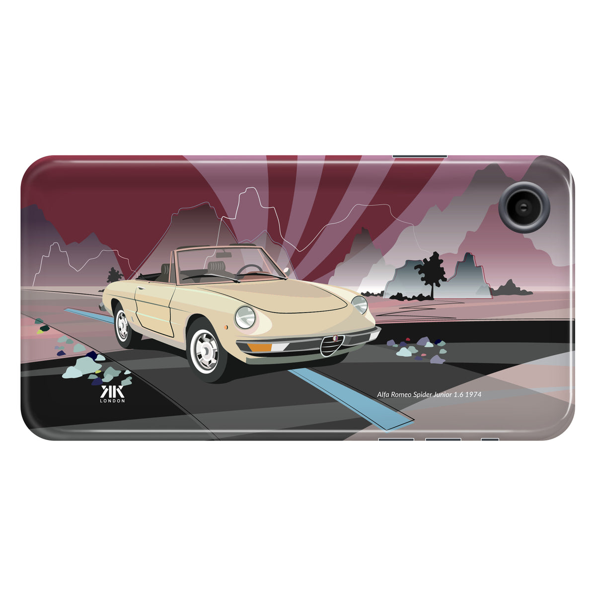 Alfa Romeo Spider Junior 1.6 1974 Ivory - Tough Case - iphone-xr