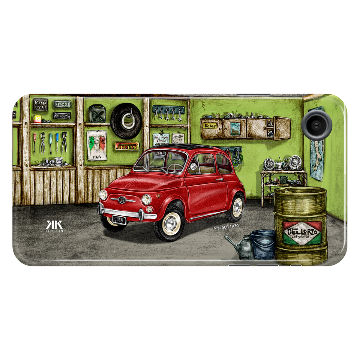 Fiat 500 1970 (Red) - Tough Case - iphone-xr