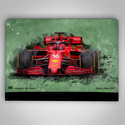 Charles Leclerc Ferrari F1 Car iPad Case