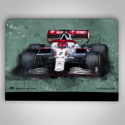 Kimi Raikkonen Alpha Romeo F1 Car iPad Case