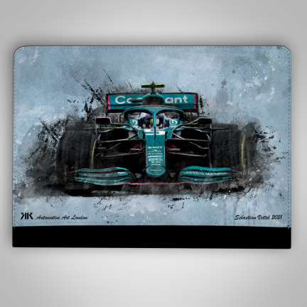 Sebastian Vettel Aston Martin F1 Car iPad Case