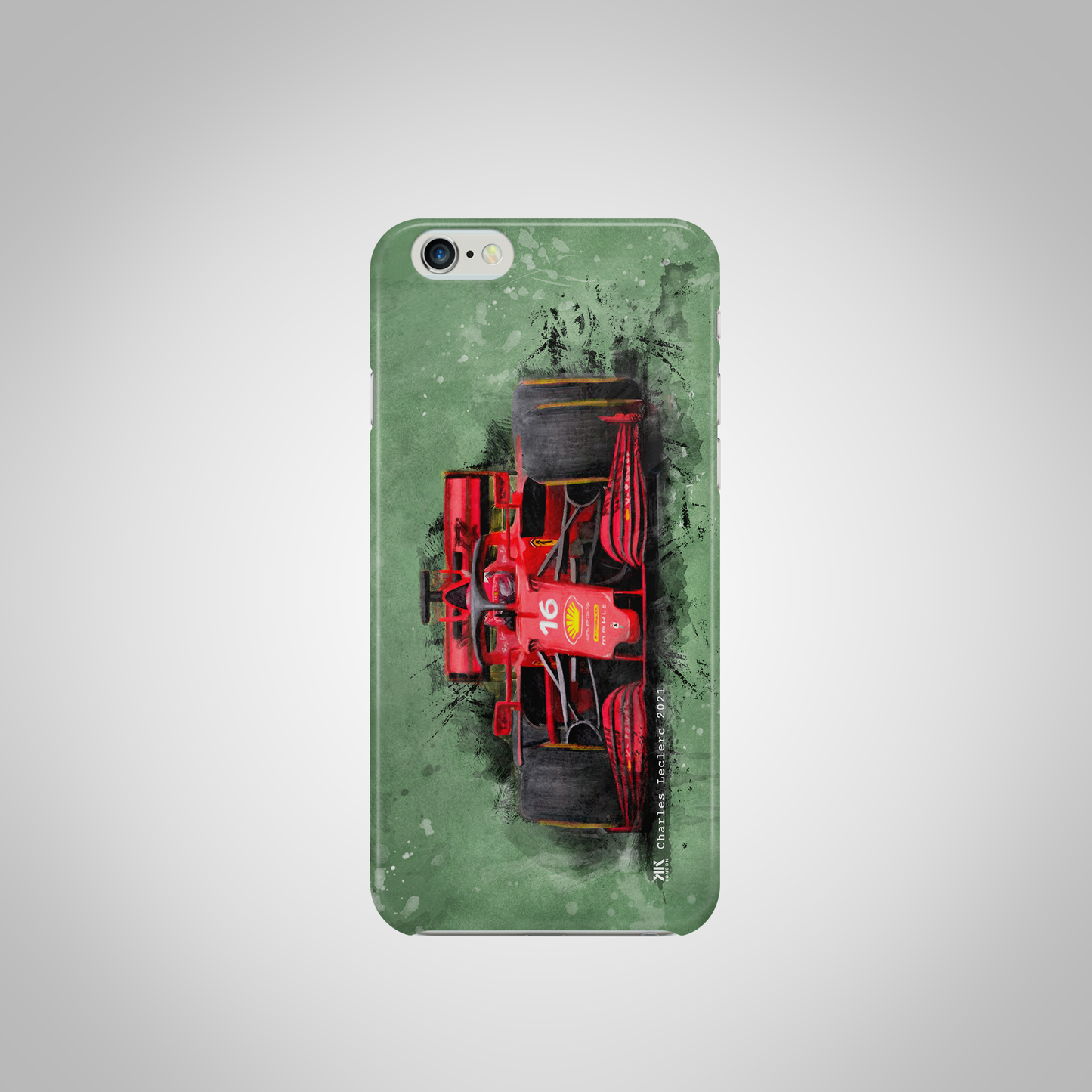 Charles Leclerc Ferrari F1 Car Phone Case