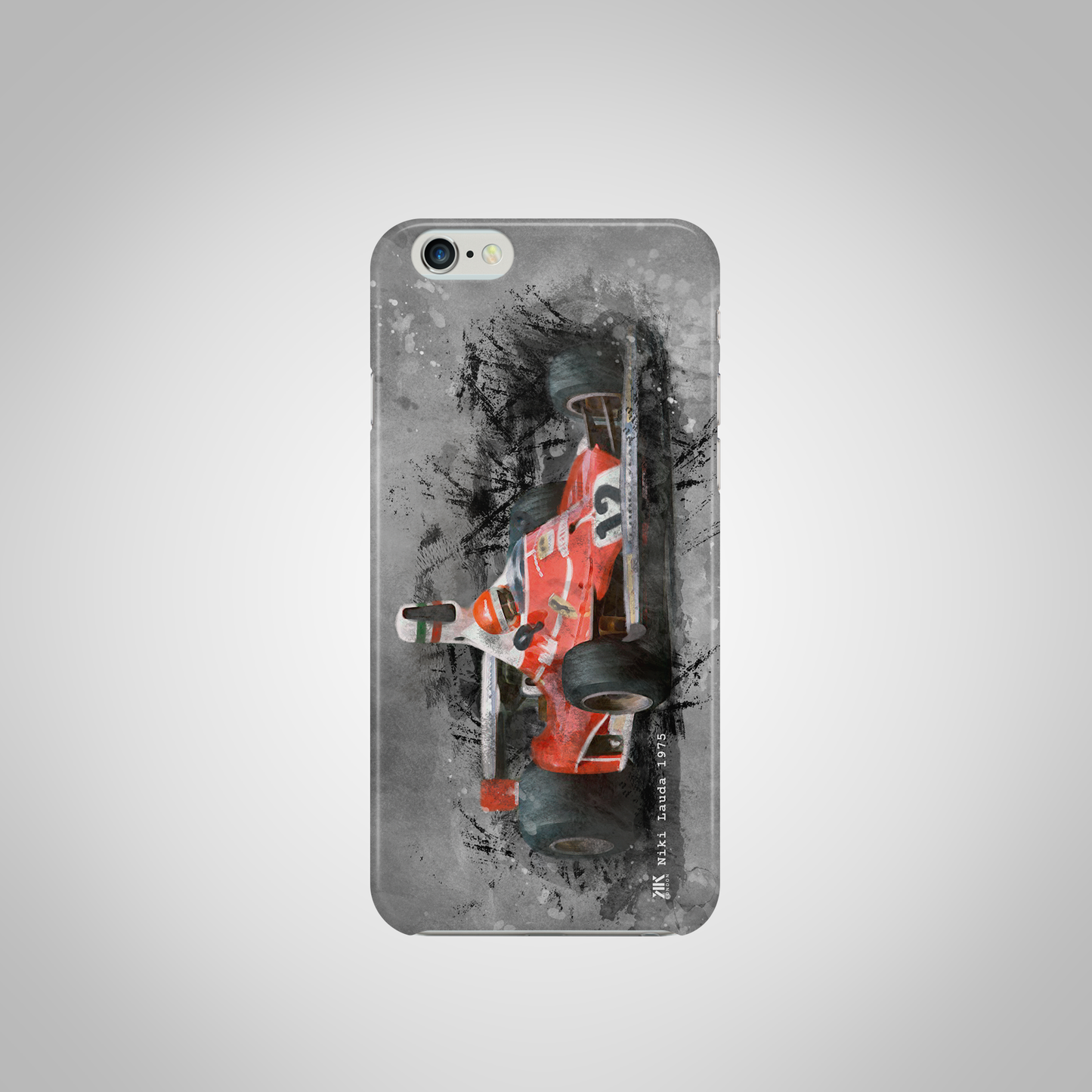 Niki Lauda Ferrari 1975 F1 Car Phone Case