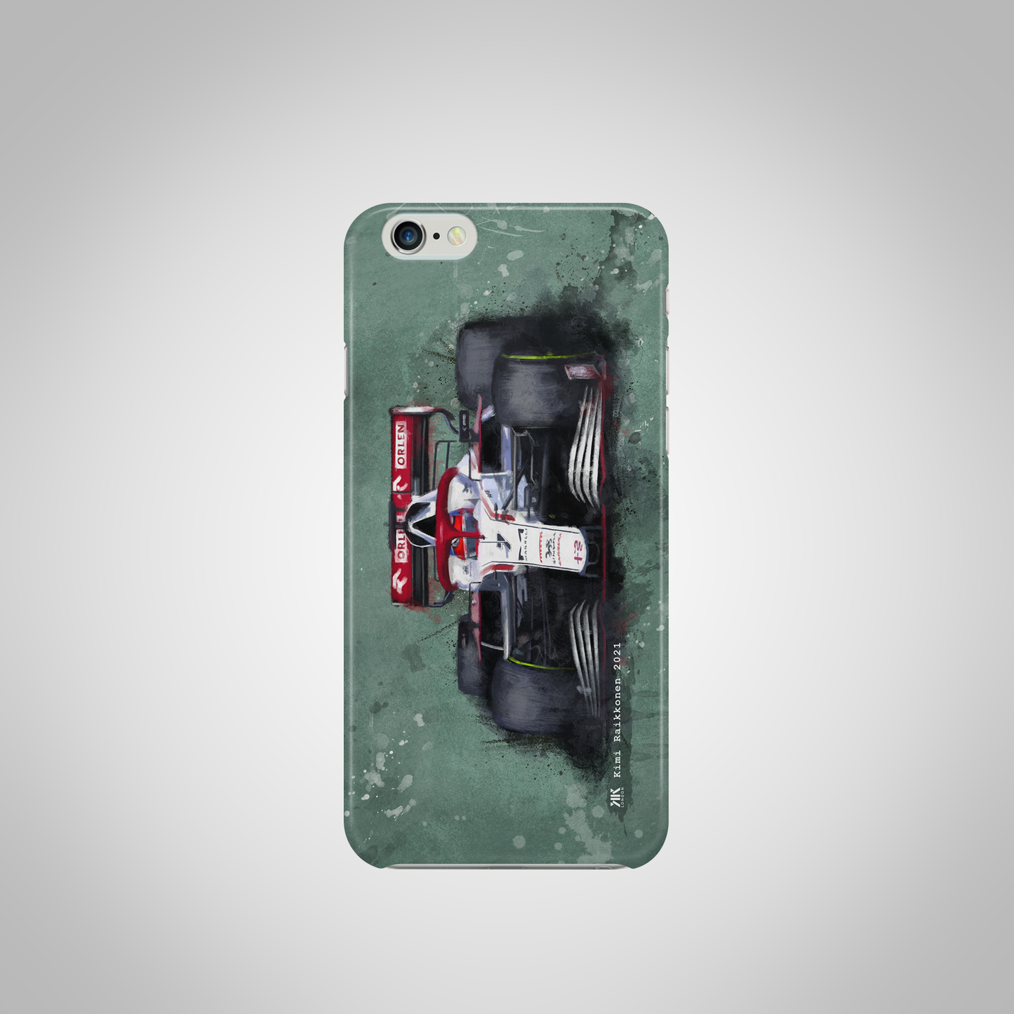 Kimi Raikkonen Alpha Romeo F1 Car Phone Case