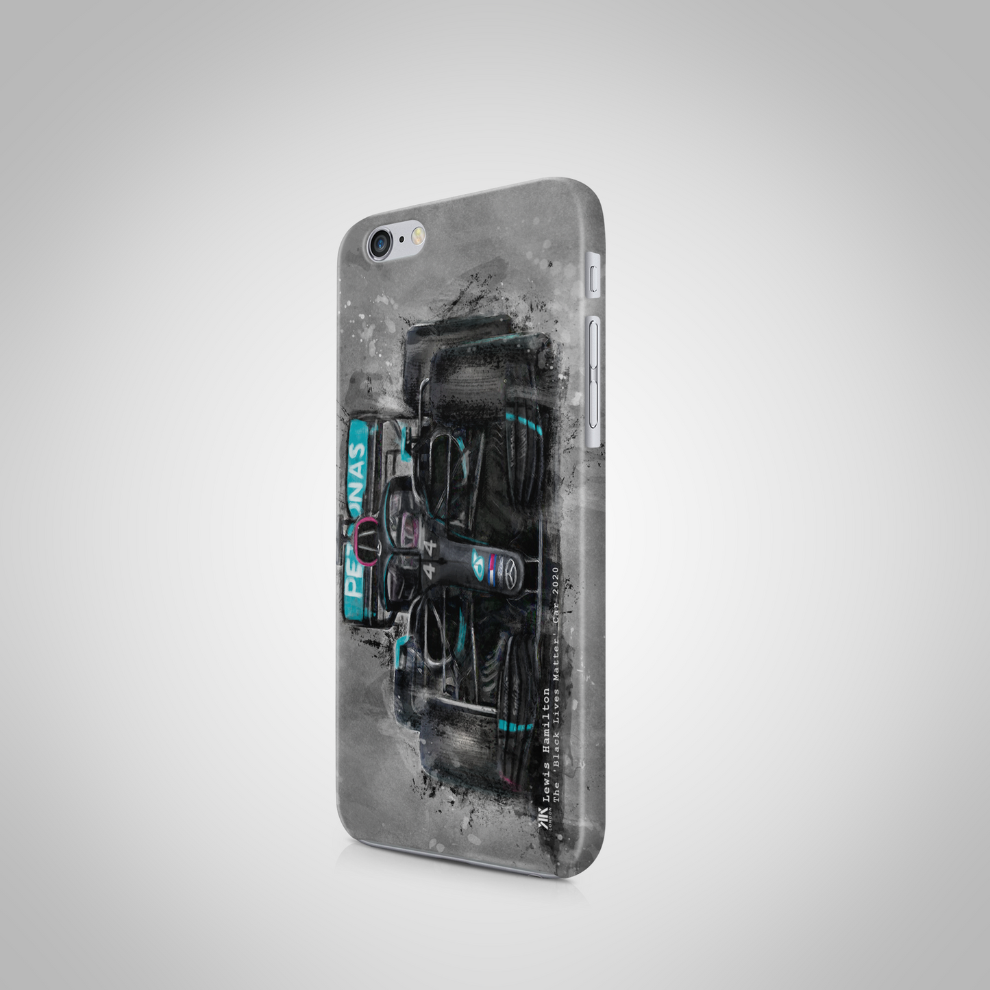 Hamilton Mercedes Black Lives Matter 2020 F1 Car Phone Case