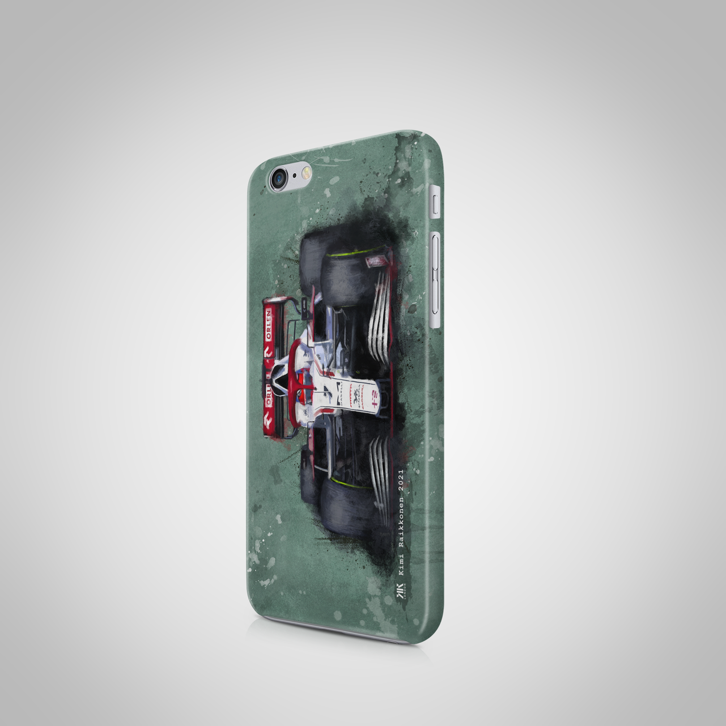 Kimi Raikkonen Alpha Romeo F1 Car Phone Case