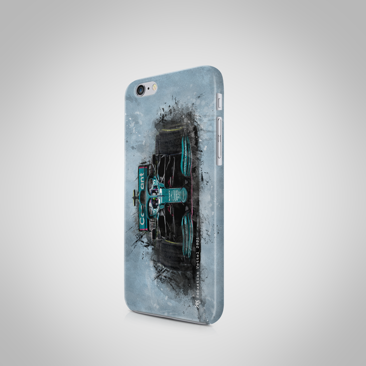 Sebastian Vettel Aston Martin F1 Car Phone Case