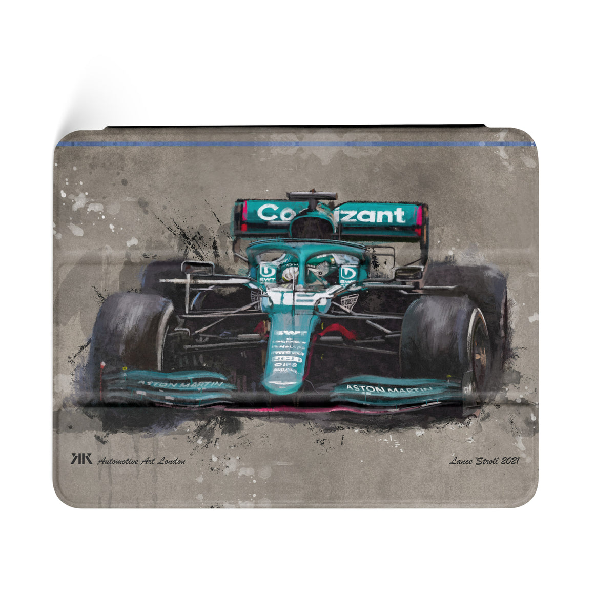 Lance Stroll Aston Martin F1 Car iPad Case - iPad case