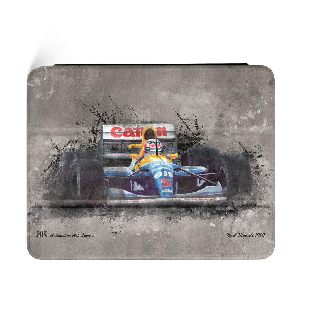 Nigel Mansell Williams Renault 1992 F1 Car iPad Case - iPad case