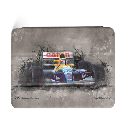 Nigel Mansell Williams Renault 1992 F1 Car iPad Case - iPad case