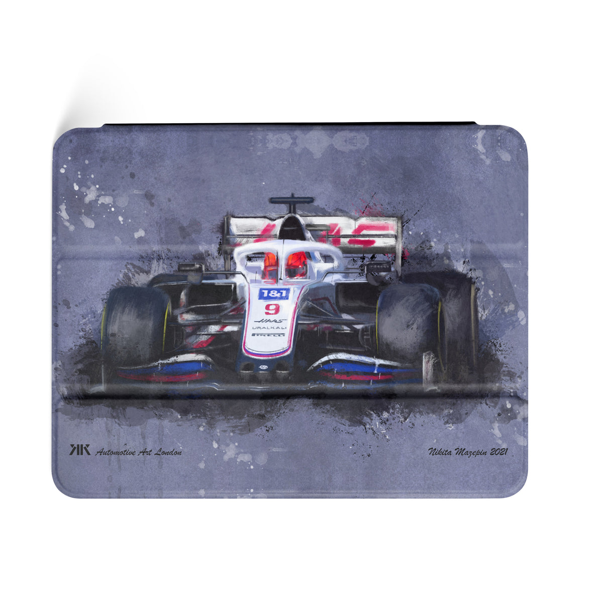 Nikita Mazepin Haas F1 Car iPad Case - iPad case