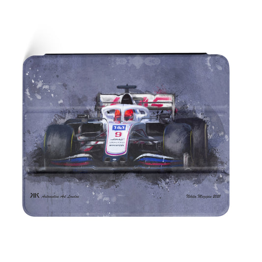 Nikita Mazepin Haas F1 Car iPad Case - iPad case