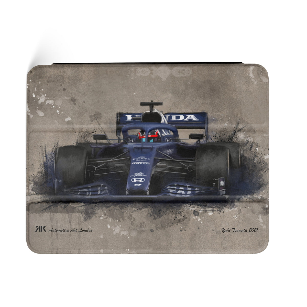 Yuki Tsunoda AlphaTauri F1 Car iPad Case - iPad case