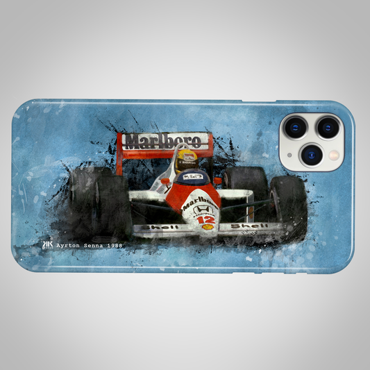 Ayrton Senna - McLaren 1988 F1 Car - Phone Case