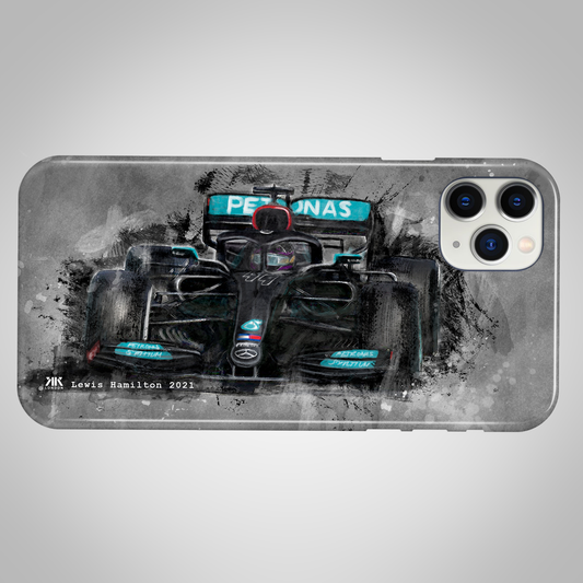 Hamilton - Mercedes Black Lives Matter 2020 F1 Car - Phone Case