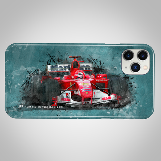 Michael Schumacher - Ferrari 2004 F1 Car - Phone Case