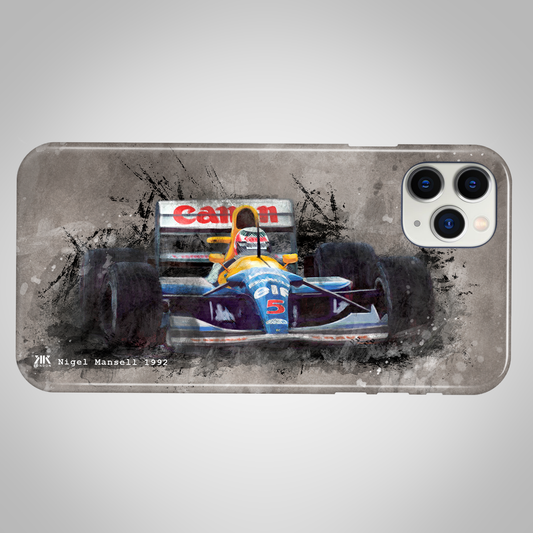 Nigel Mansell - Williams Renault 1992 F1 Car - Phone Case