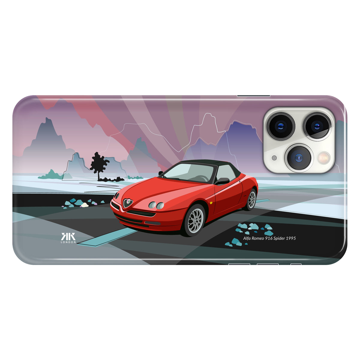 Alfa Romeo 916 Spider 1995 (Red) - Snap Case - iphone-11-pro