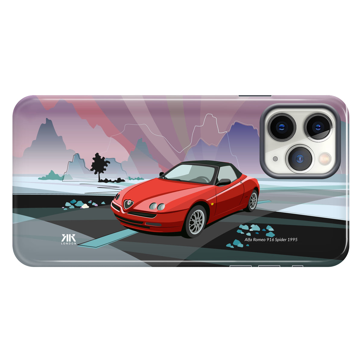 Alfa Romeo 916 Spider 1995 (Red) - Tough Case - iphone-11-pro