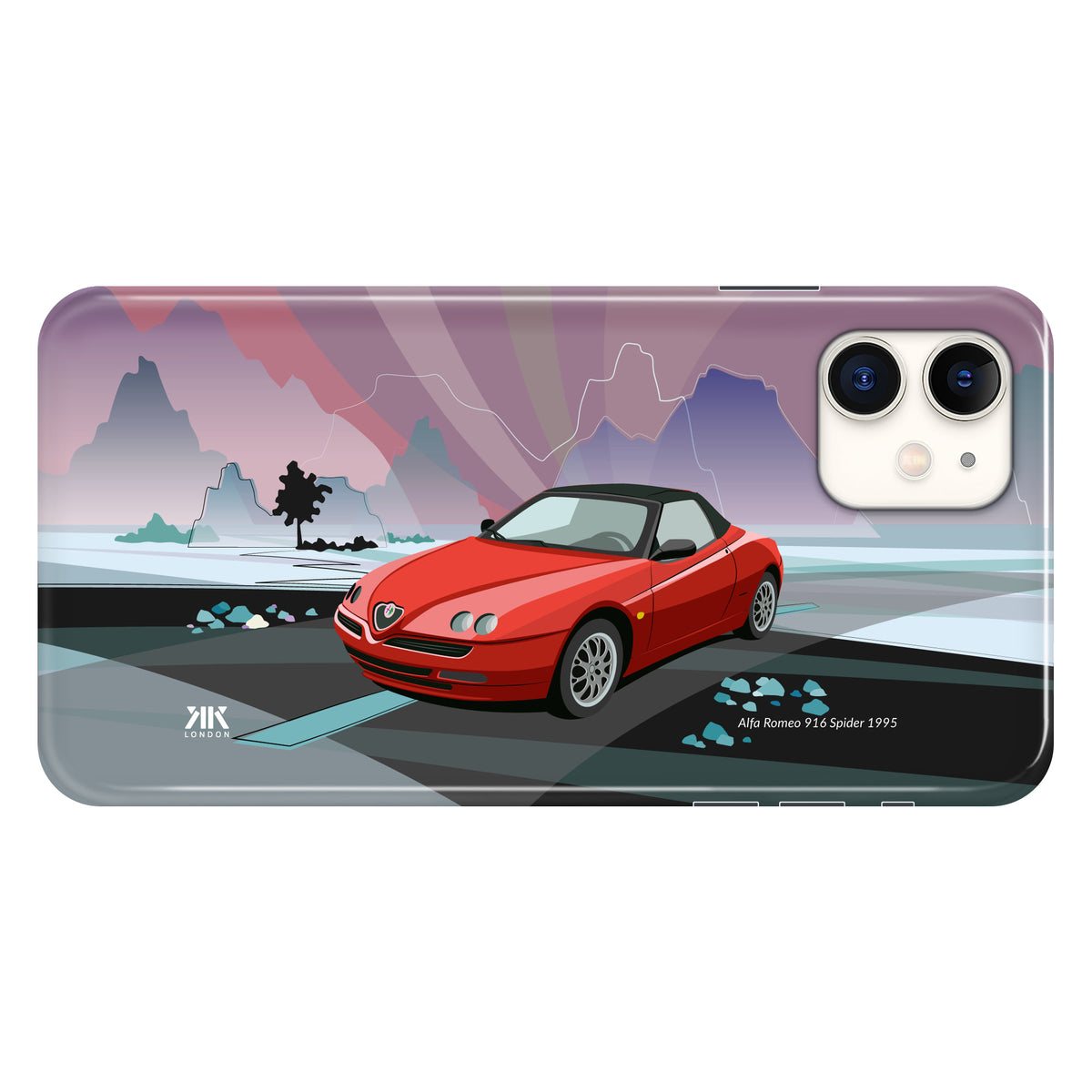 Alfa Romeo 916 Spider 1995 (Red) - Snap Case - iphone-11