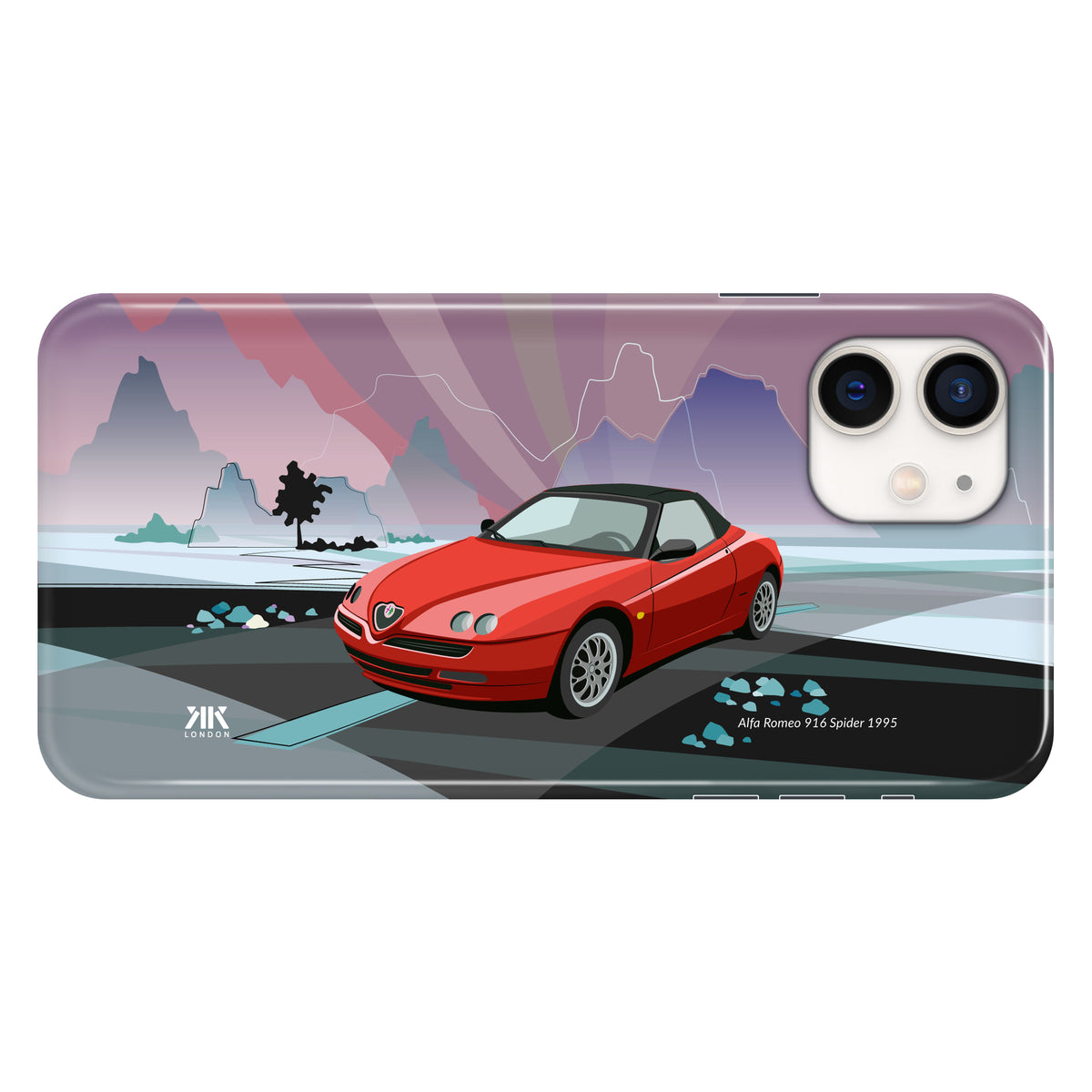 Alfa Romeo 916 Spider 1995 (Red) - Snap Case - iphone-12