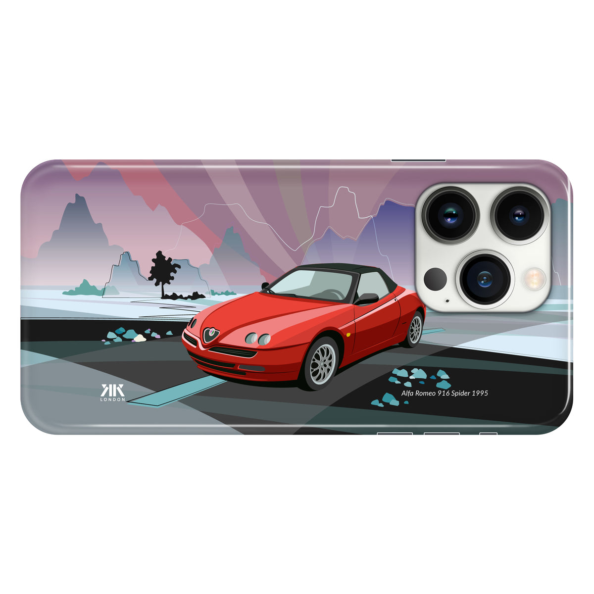 Alfa Romeo 916 Spider 1995 (Red) - Snap Case - iphone-13-pro