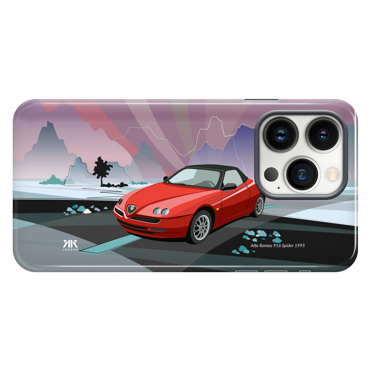 Alfa Romeo 916 Spider 1995 (Red) - Tough Case - iphone-13-pro