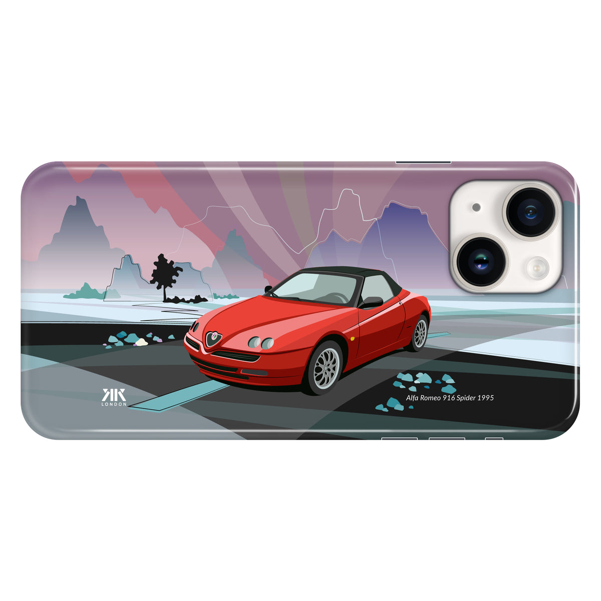 Alfa Romeo 916 Spider 1995 (Red) - Snap Case - iphone-14