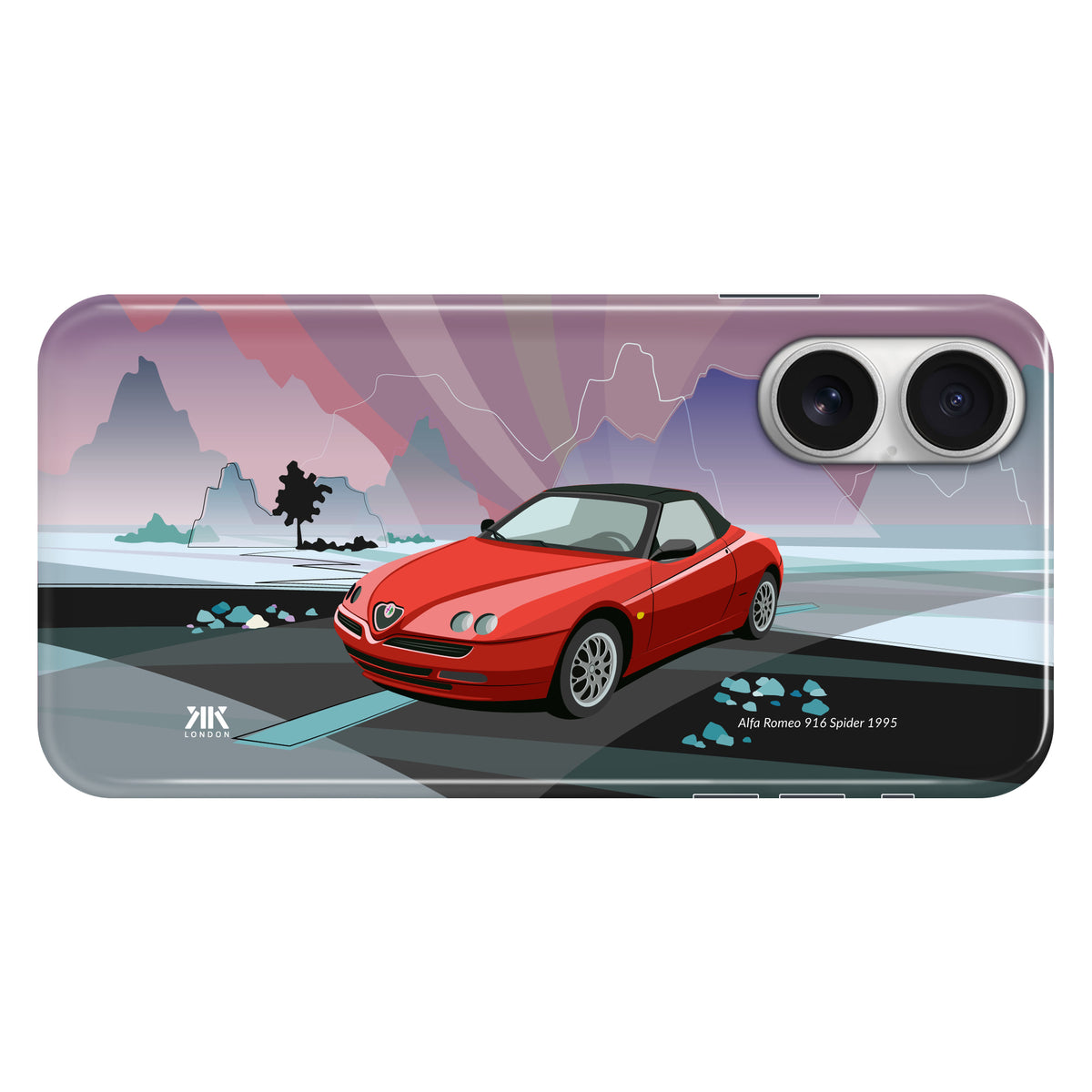 Alfa Romeo 916 Spider 1995 (Red) - Snap Case - iphone-16