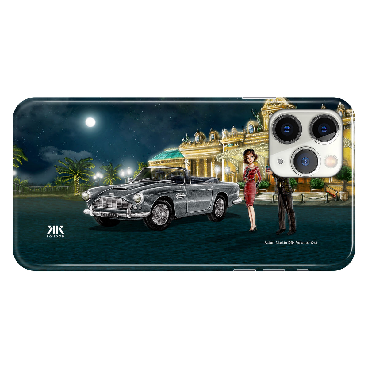 Aston Martin DB4 Volante 1961 (Silver) - Snap Case - iphone-11-pro