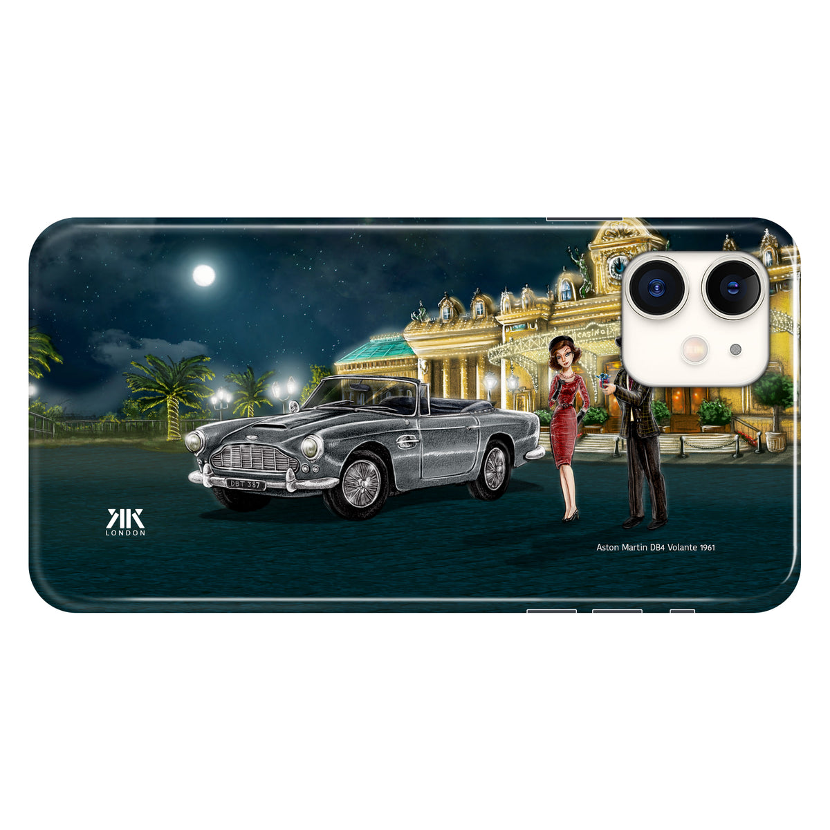 Aston Martin DB4 Volante 1961 (Silver) - Snap Case - iphone-11