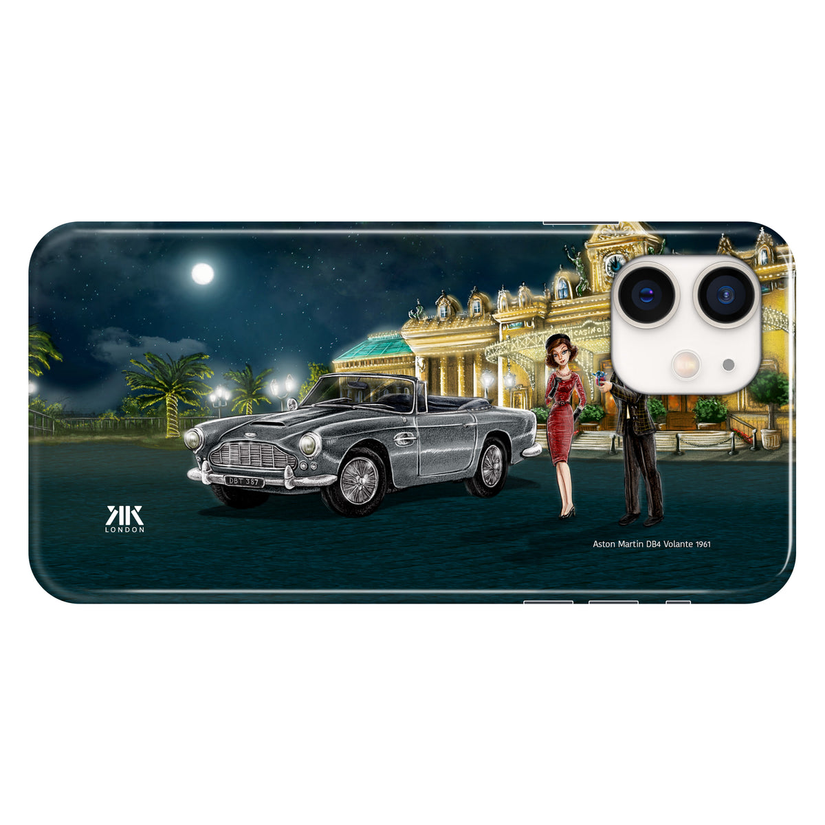 Aston Martin DB4 Volante 1961 (Silver) - Snap Case - iphone-12