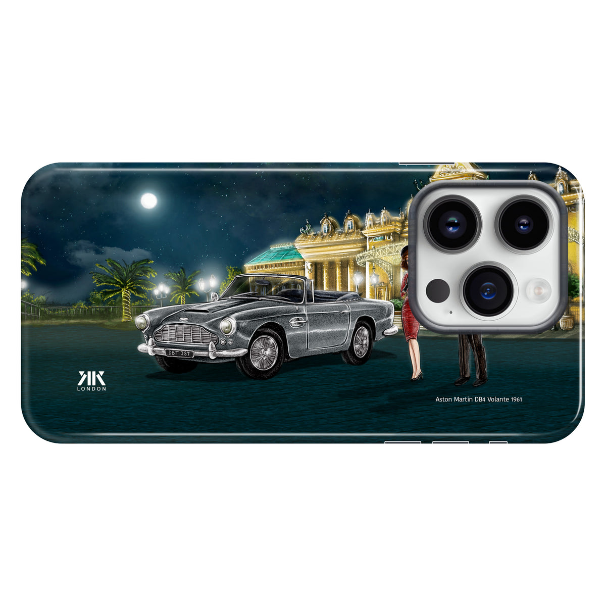 Aston Martin DB4 Volante 1961 (Silver) - Tough Case - iphone-14-pro