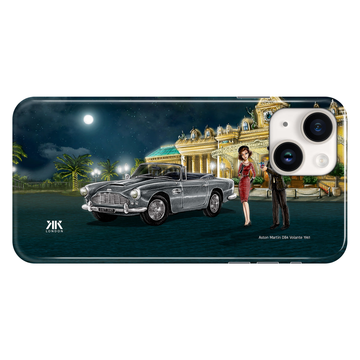 Aston Martin DB4 Volante 1961 (Silver) - Snap Case - iphone-14