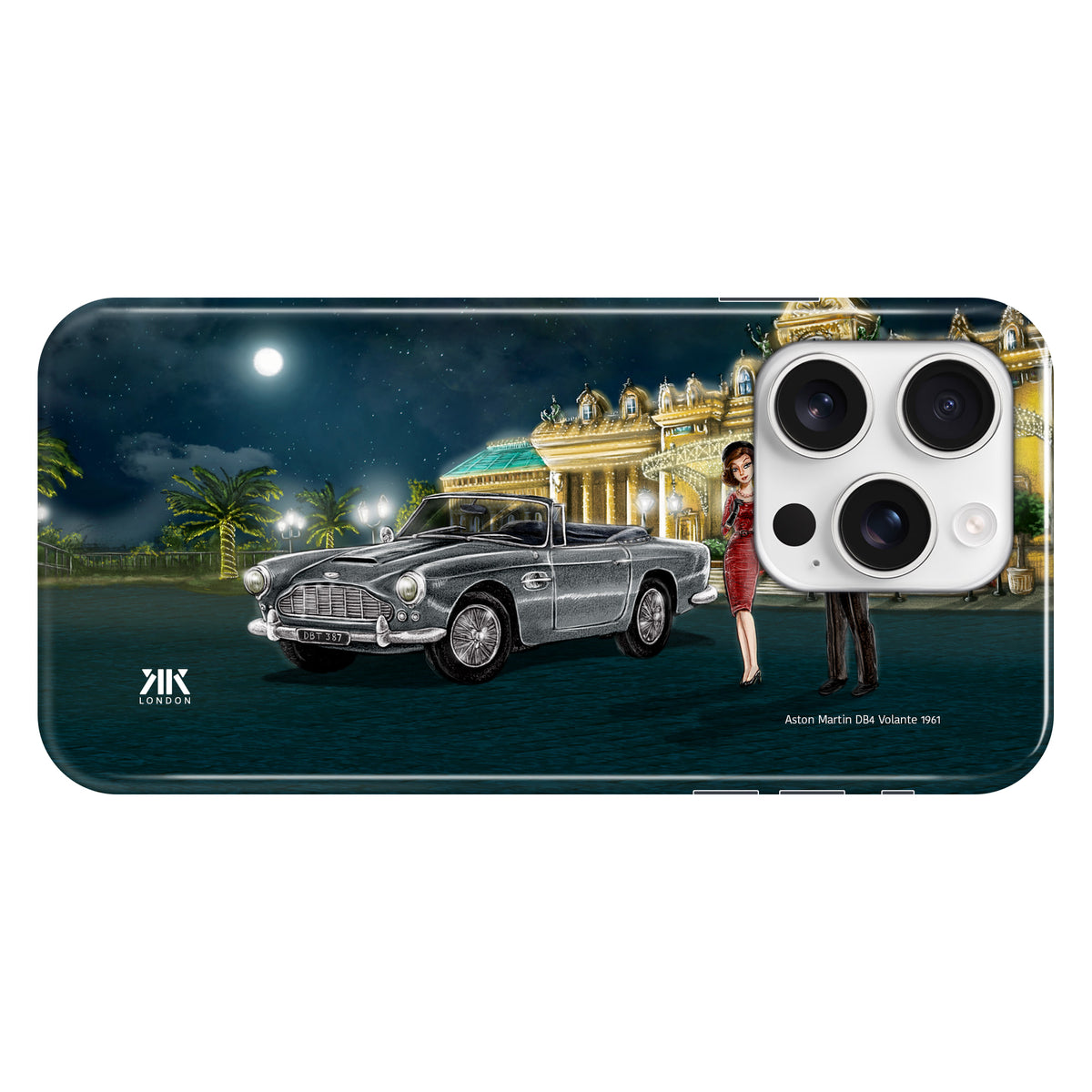 Aston Martin DB4 Volante 1961 (Silver) - Snap Case - iphone-16-pro