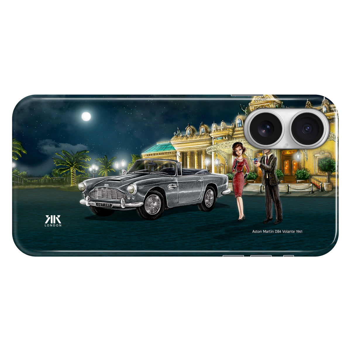 Aston Martin DB4 Volante 1961 (Silver) - Snap Case - iphone-16