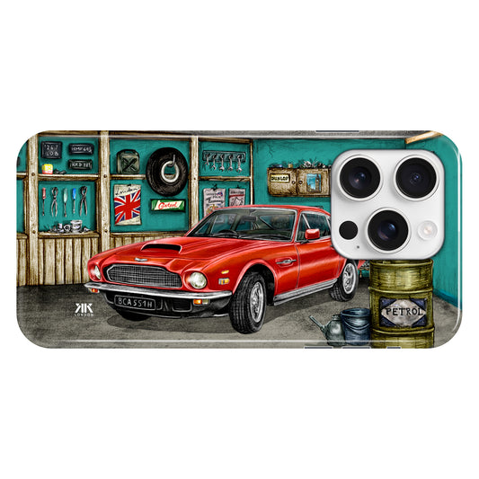 Aston Martin V8  Garage (Red) - Snap Case - iphone-16-pro