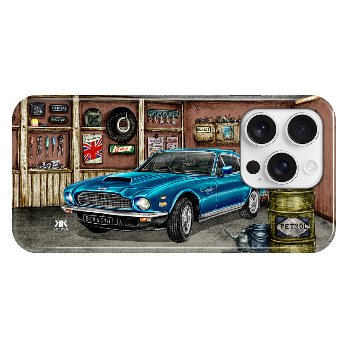 Aston Martin Vantage 1980 (Blue) - Snap Case - iphone-16-pro