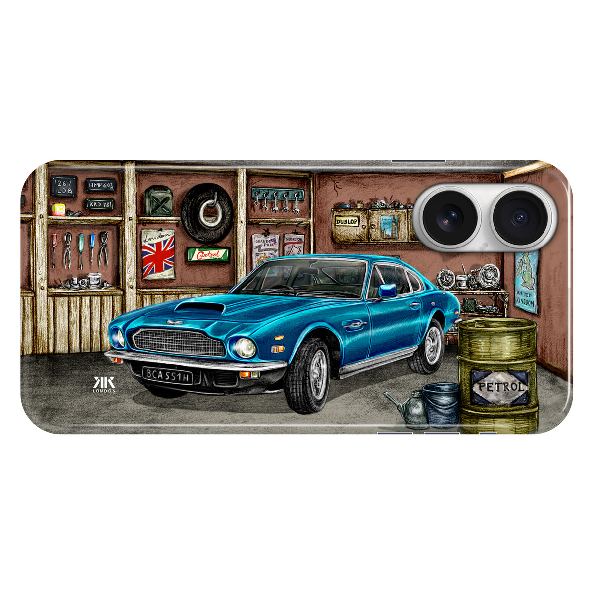 Aston Martin Vantage 1980 (Blue) - Snap Case - iphone-16