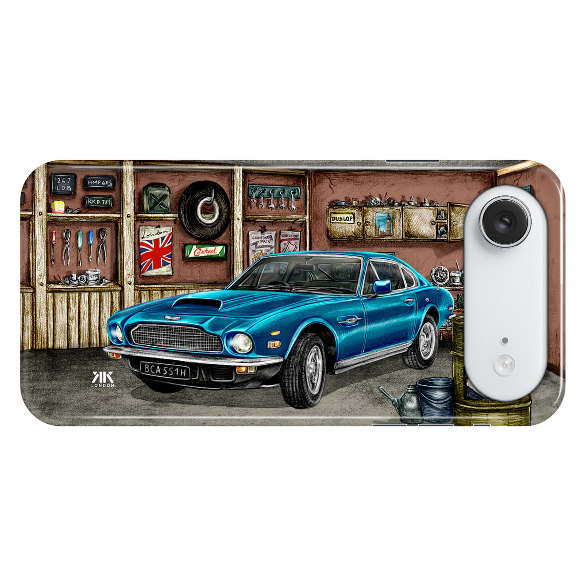 Aston Martin Vantage 1980 (Blue) - Snap Case - iphone-17-air