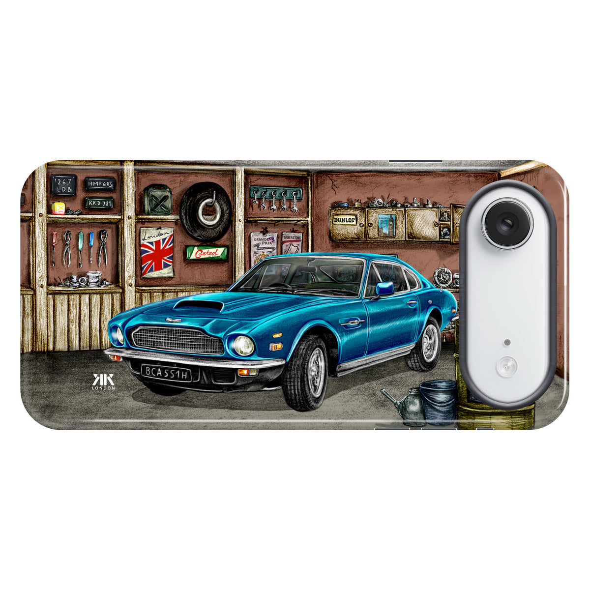 Aston Martin Vantage 1980 (Blue) - Tough Case - iphone-17-air