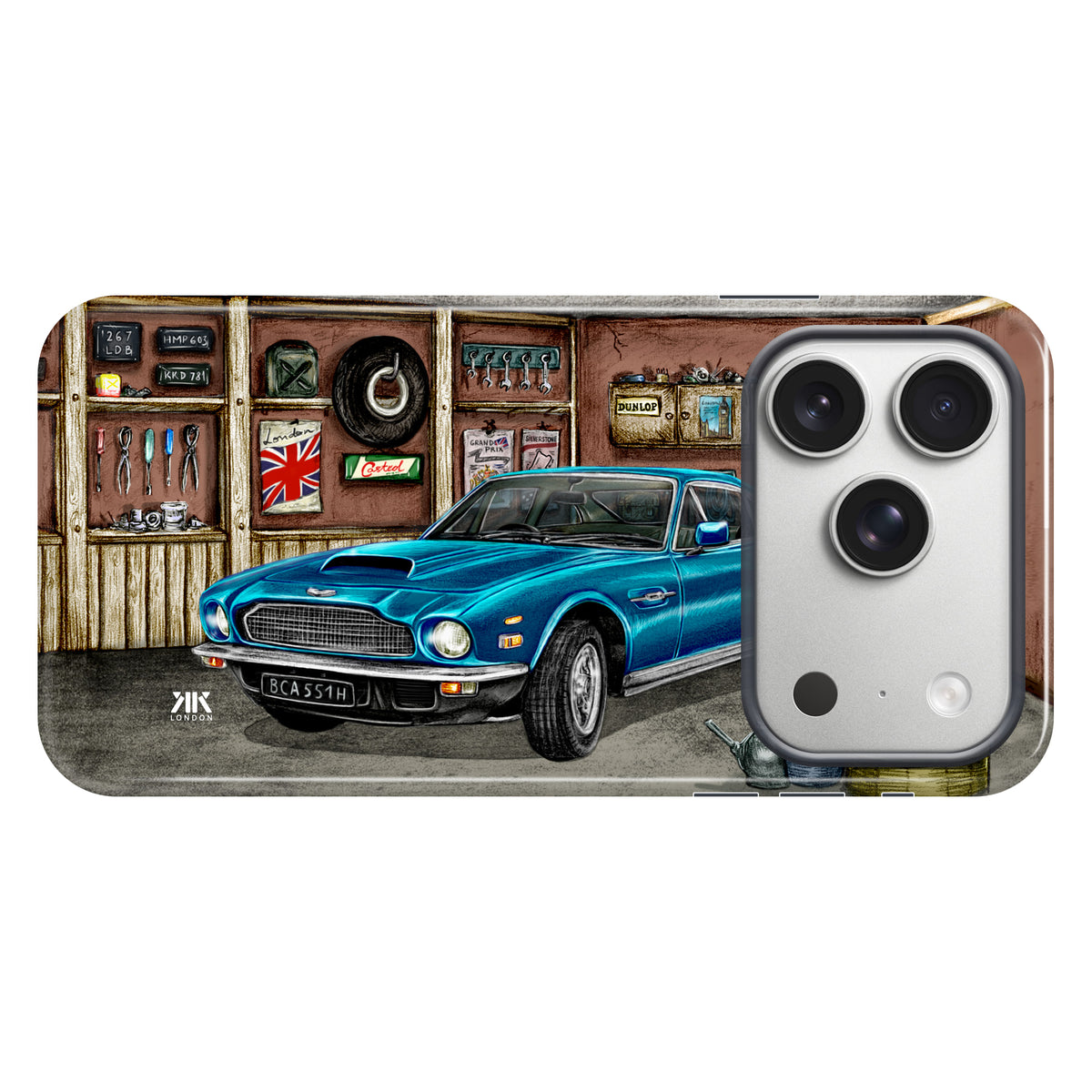 Aston Martin Vantage 1980 (Blue) - Tough Case - iphone-17-pro