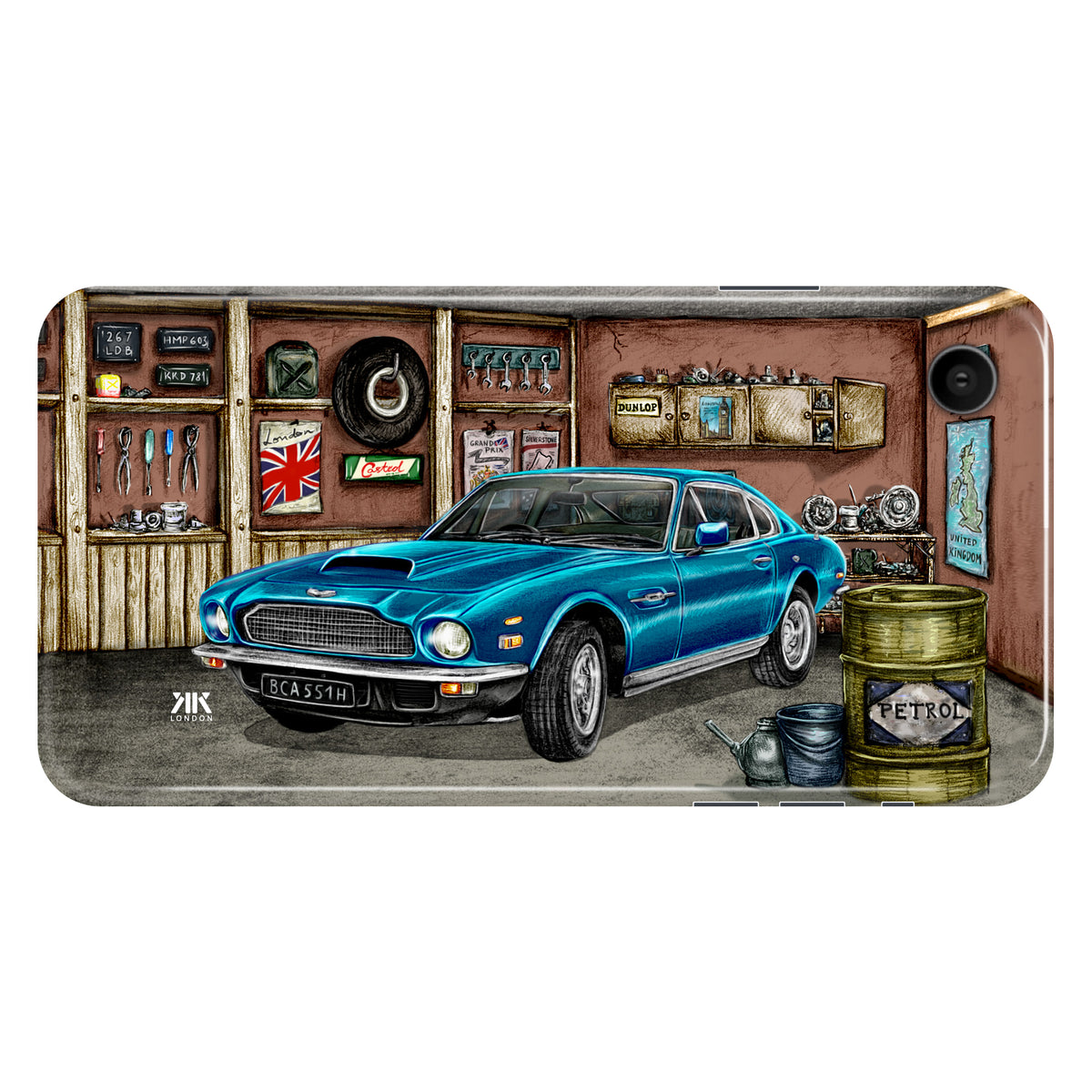 Aston Martin Vantage 1980 (Blue) - Snap Case - iphone-xr